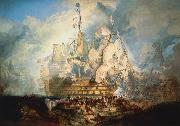 Joseph Mallord William Turner The Battle of Trafalgar oil